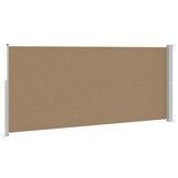 Uittrekbaar Zijscherm 180 x 500 cm Taupe - 34% Korting!