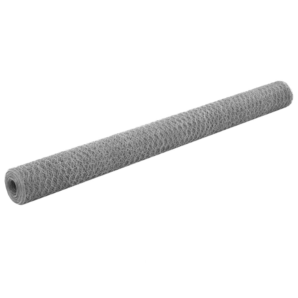 VidaXL Kippengaas Gegalvaniseerd Staal 25 x 1.5 m - 34% Korting