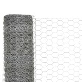 VidaXL Kippengaas Gegalvaniseerd Staal 25 x 1.5 m - 34% Korting