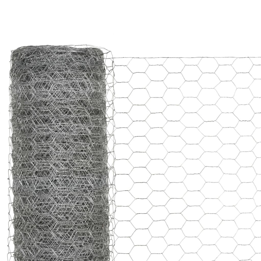 VidaXL Kippengaas Gegalvaniseerd Staal 25 x 1.5 m - 34% Korting