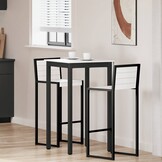 Bartafel Wit Grenenhout Massief 60x60 cm - 35% Korting