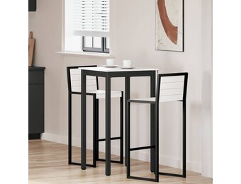 Bartafel Wit Grenenhout Massief 60x60 cm - 35% Korting
