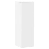 Plantenstandaard bewerkt hout wit 33x33x100 cm - 34% Korting