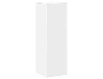 Plantenstandaard bewerkt hout wit 33x33x100 cm - 34% Korting
