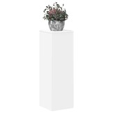 Plantenstandaard bewerkt hout wit 33x33x100 cm - 34% Korting
