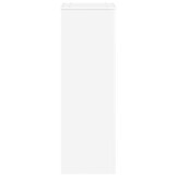 Plantenstandaard bewerkt hout wit 33x33x100 cm - 34% Korting