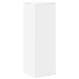 Plantenstandaard bewerkt hout wit 33x33x100 cm - 34% Korting
