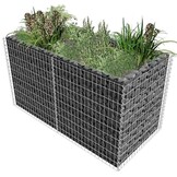 Gabion plantenbak verhoogd 180x90x100 cm staal met 35% korting