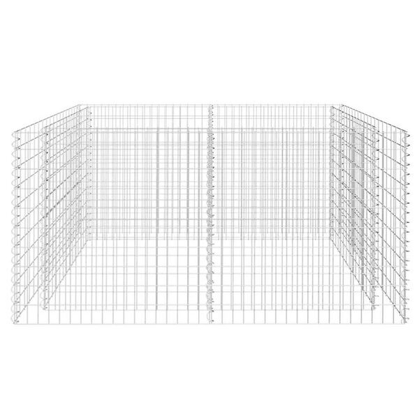 Gabion plantenbak verhoogd 180x90x100 cm staal met 35% korting