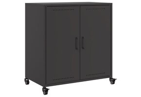 vidaXL Dressoir Zwart Staal - 35% Korting