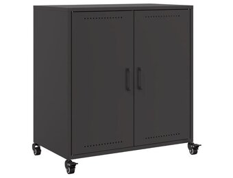 vidaXL Dressoir Zwart Staal - 35% Korting