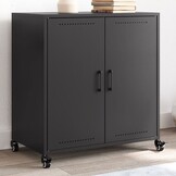 vidaXL Dressoir Zwart Staal - 35% Korting