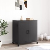 vidaXL Dressoir Zwart Staal - 35% Korting