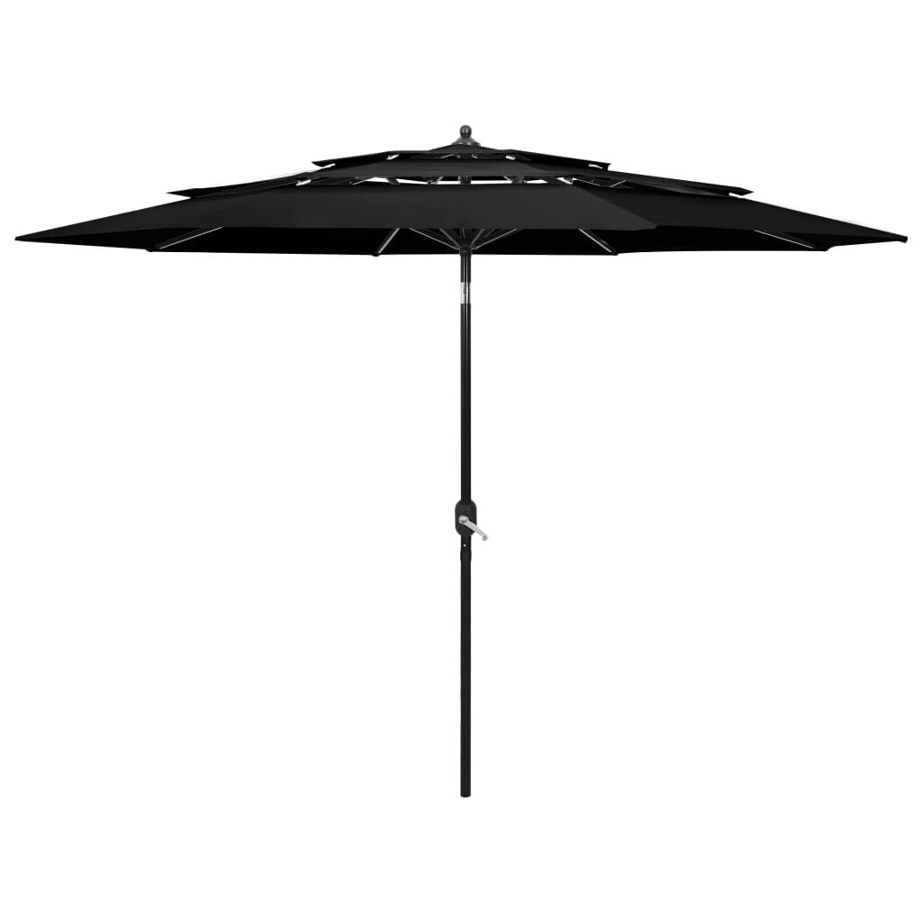 Zwarte Parasol met Aluminium Paal (3m) - 34% Korting