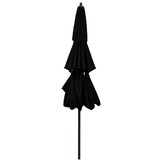 Zwarte Parasol met Aluminium Paal (3m) - 34% Korting