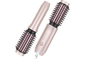 Draagbare Draadloze Krultangborstel - Snel Opwarmen, 7000 mAh - 33% Korting