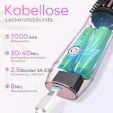Draagbare Draadloze Krultangborstel - Snel Opwarmen, 7000 mAh - 33% Korting