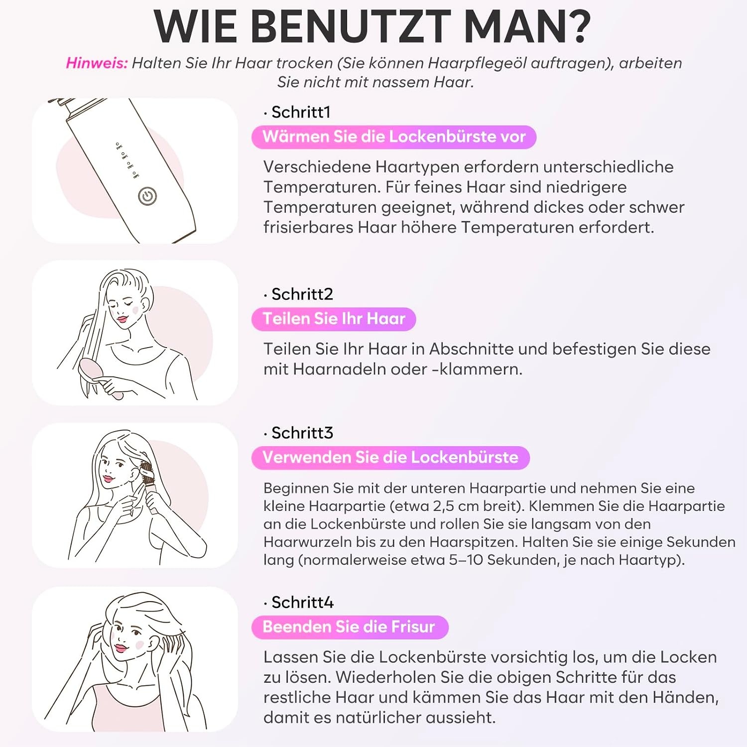 Draagbare Draadloze Krultangborstel - Snel Opwarmen, 7000 mAh - 33% Korting
