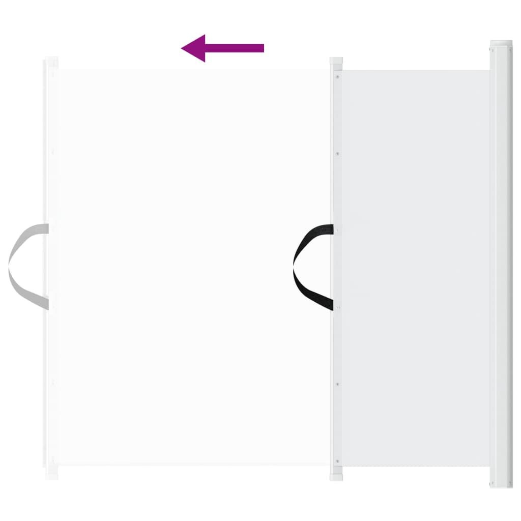 Uittrekbaar Huisdierenhek 117,5x125 cm Wit - 34% Korting!