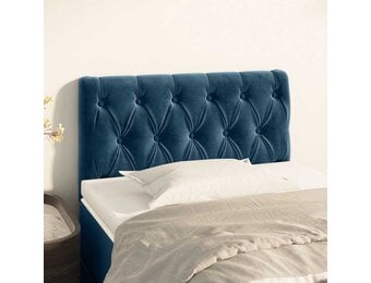 Hoofdbord Donkerblauw Fluweel 80x7x78/88 cm - 34% Korting