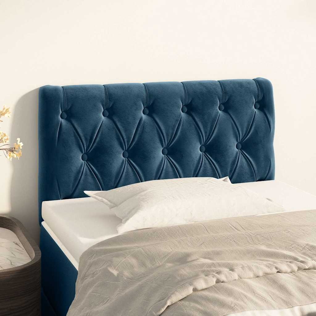 Hoofdbord Donkerblauw Fluweel 80x7x78/88 cm - 34% Korting
