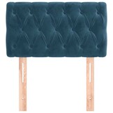 Hoofdbord Donkerblauw Fluweel 80x7x78/88 cm - 34% Korting