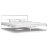 vidaXL Wit Metalen Bedframe 160x200 cm - 54% Korting