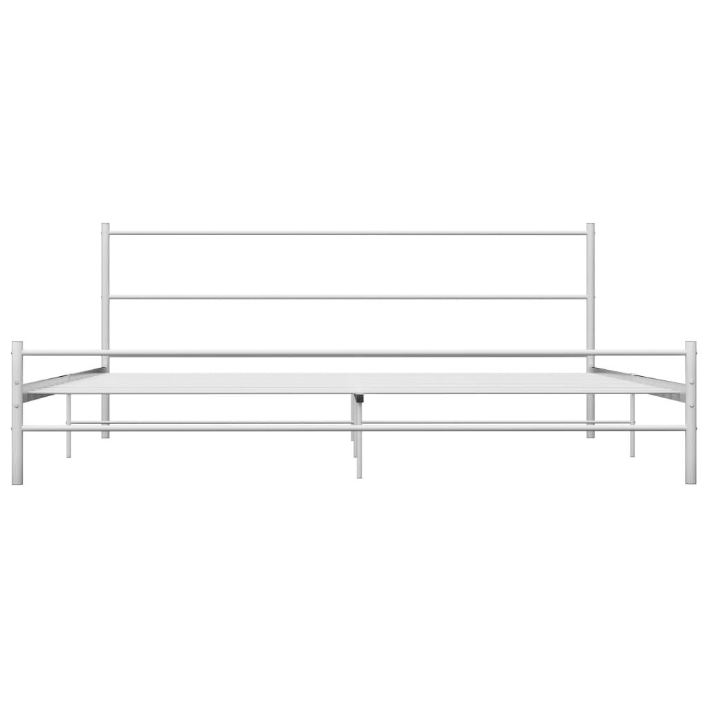 vidaXL Wit Metalen Bedframe 160x200 cm - 54% Korting