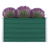 Plantenbak Verhoogd 100x100x45 cm Staal Groen - 34% Korting