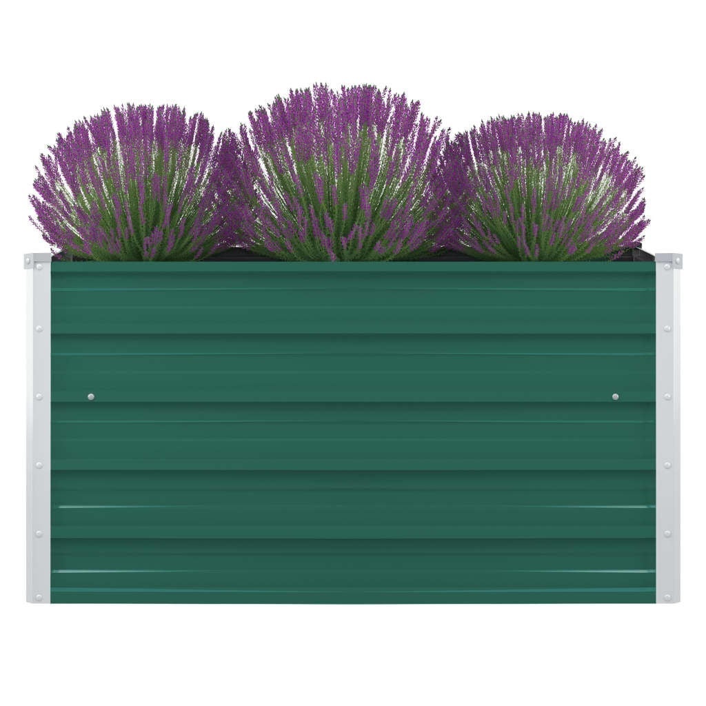 Plantenbak Verhoogd 100x100x45 cm Staal Groen - 34% Korting