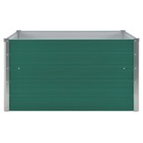 Plantenbak Verhoogd 100x100x45 cm Staal Groen - 34% Korting