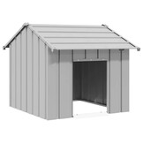 Hondenhok met dak 85x107x81 cm Verzinkt Staal - 54% Korting