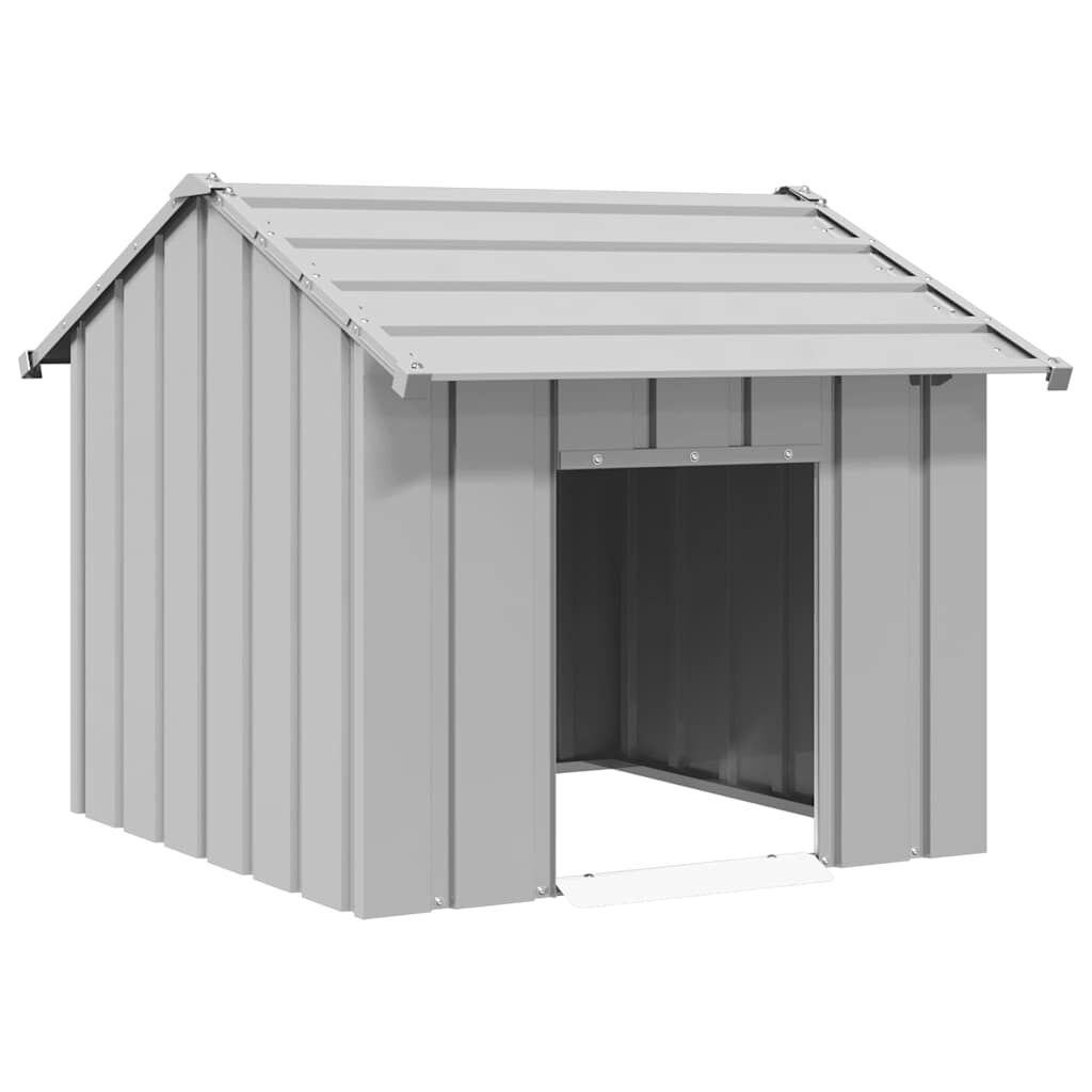 Hondenhok met dak 85x107x81 cm Verzinkt Staal - 54% Korting