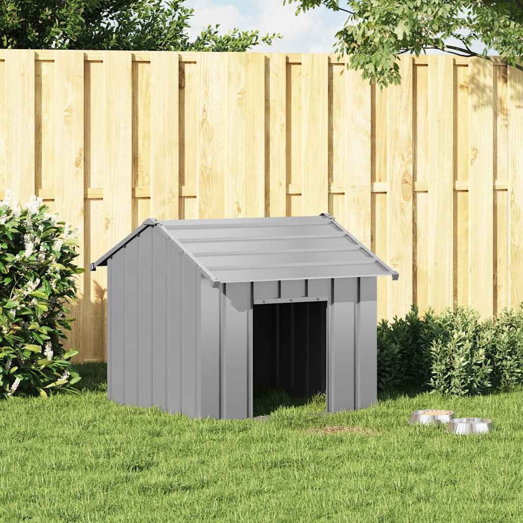 Hondenhok met dak 85x107x81 cm Verzinkt Staal - 54% Korting