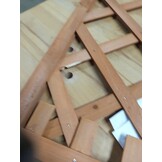 Plantenbak met Latwerk van Vurenhout, Oranje - 50x25x90 cm (57% Korting)