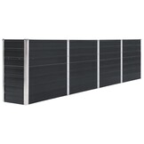 Verhoogde Plantenbak Staal Antraciet 320x40x77cm - 34% Korting