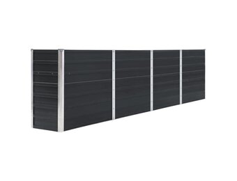 Verhoogde Plantenbak Staal Antraciet 320x40x77cm - 34% Korting