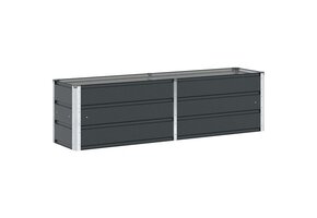 Plantenbak Antraciet Staal 160x40x45cm - 34% Korting!