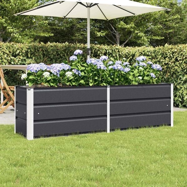 Plantenbak Antraciet Staal 160x40x45cm - 34% Korting!