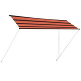 Uittrekbare Luifel 400x150 cm Oranje/Bruin - 34% Korting