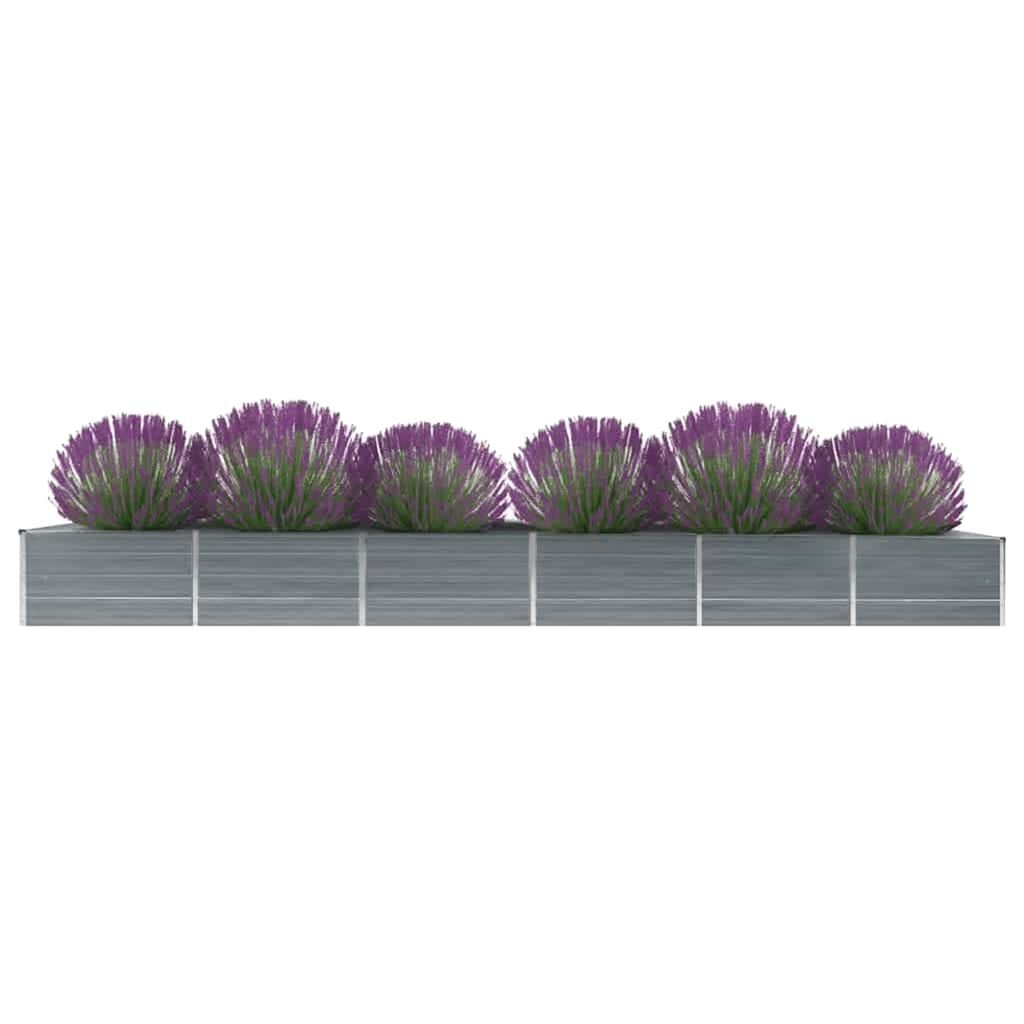 Verhoogde Plantenbak 480cm Staal Grijs - 59% Korting!