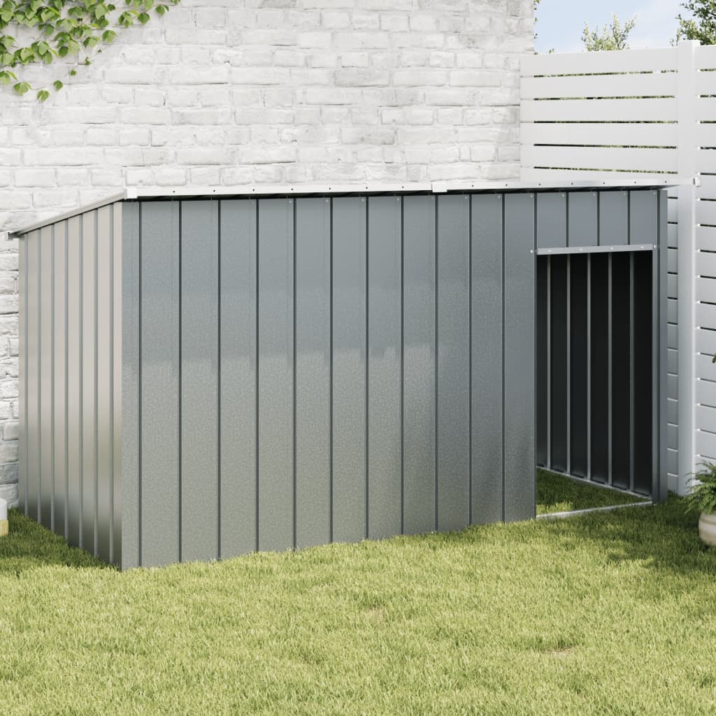 Hondenhok met dak 196x91x110 cm Staal Antraciet - 35% Korting!