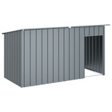 Hondenhok met dak 196x91x110 cm Staal Antraciet - 35% Korting!