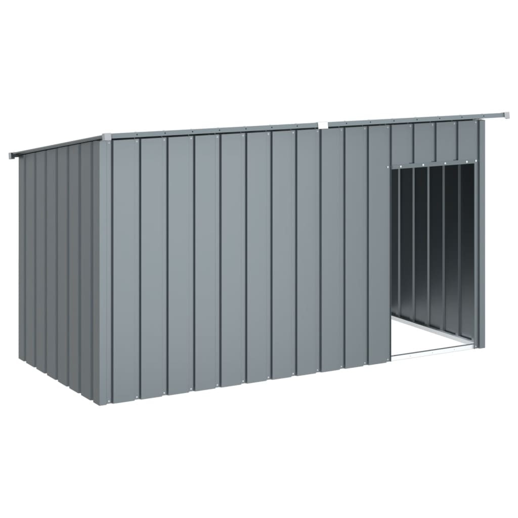 Hondenhok met dak 196x91x110 cm Staal Antraciet - 35% Korting!