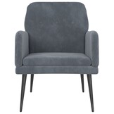 vidaXL Fauteuil Fluweel Donkergrijs - 34% Korting!