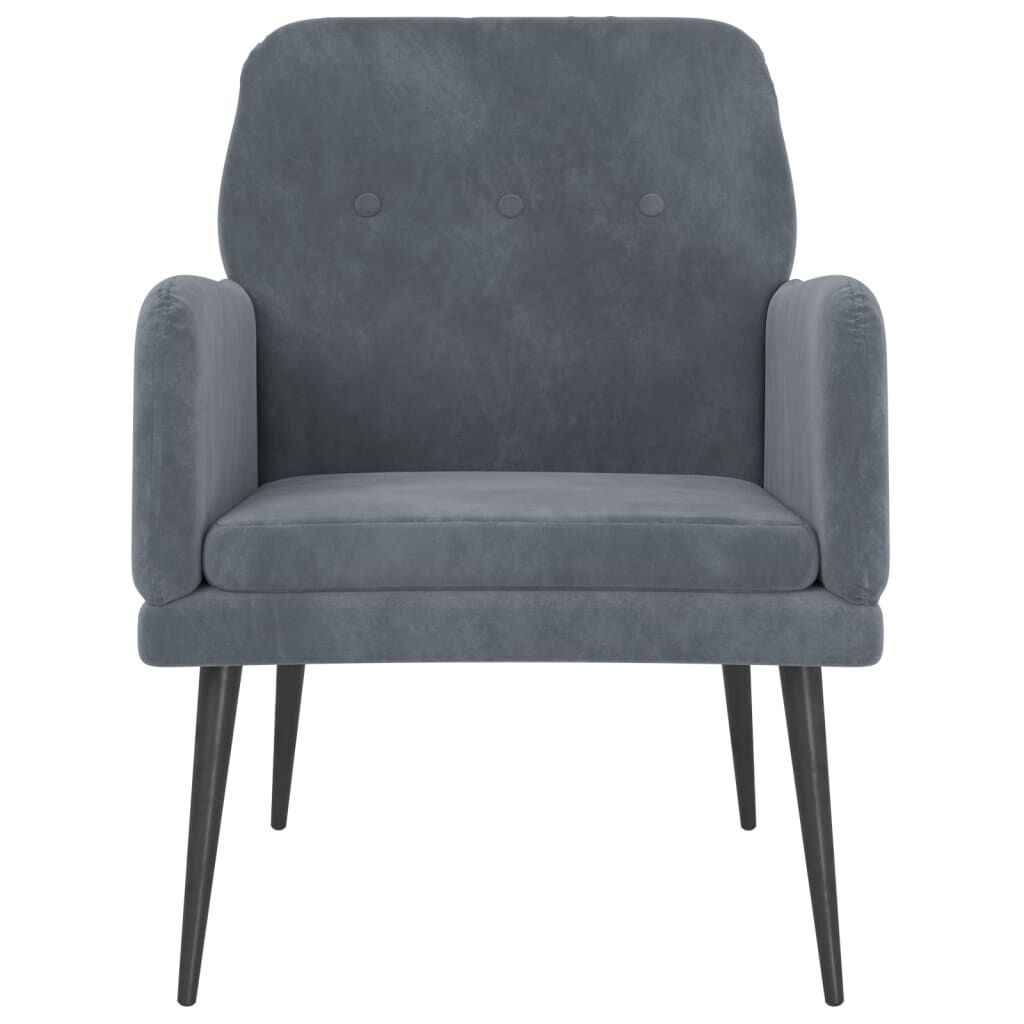 vidaXL Fauteuil Fluweel Donkergrijs - 34% Korting!
