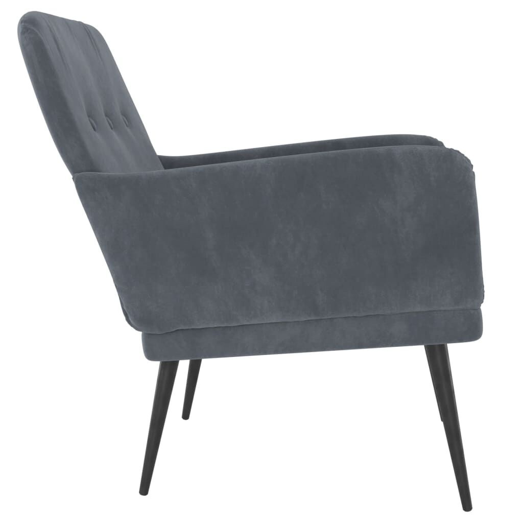 vidaXL Fauteuil Fluweel Donkergrijs - 34% Korting!