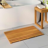 Houten Badmat Acaciahout Naturel 80x48 cm - 33% Korting!