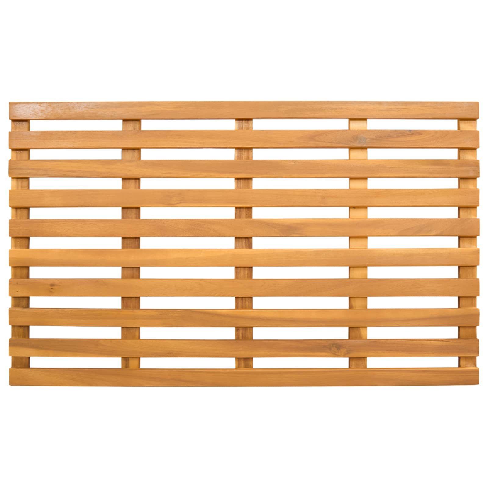 Houten Badmat Acaciahout Naturel 80x48 cm - 33% Korting!