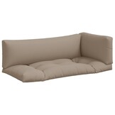 3-delige Palletkussens Set, Stof Taupe - 34% Korting